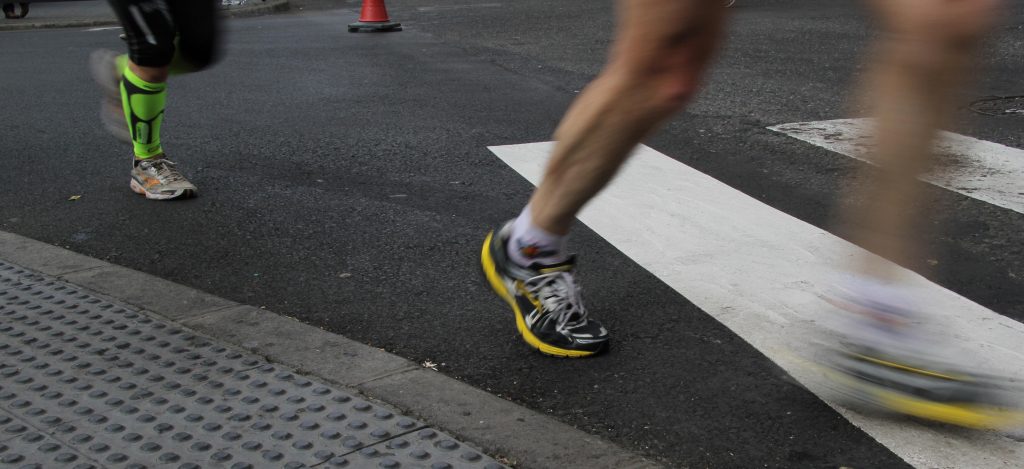 Movimiento del pie al correr