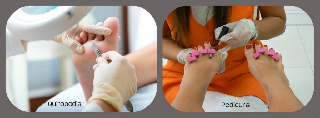 Diferencia quiropodia y pedicura