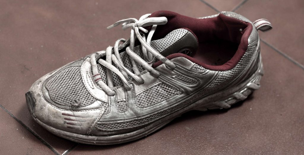 Zapatilla usada